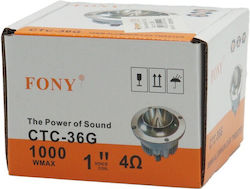 PerVoi Tweeter Αυτοκινήτου Στρογγυλό CTC-36G 93dB