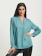 Dress Up Women's Blouse with V Neckline Veraman