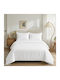 Casa Colori Duvet Cover Cotton Satin Queen 240x260 White