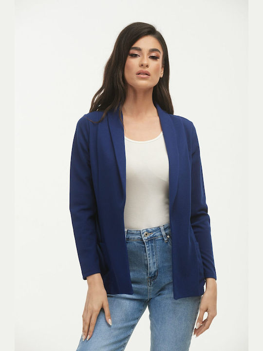 Boutique Women's Crepe Blazer blue