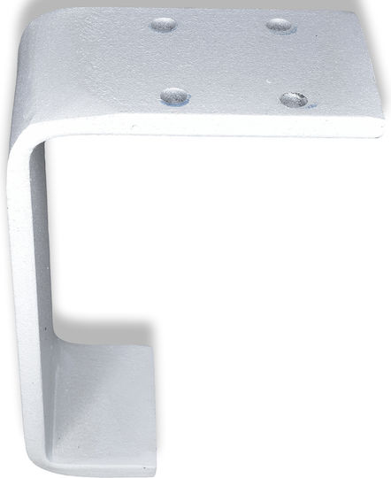 Deco Ceramica Μεταλλικό Πόδι Επίπλου 10cm Λευκό