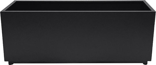 Marhome Planter Box Metal Negru 120x35x50cm.