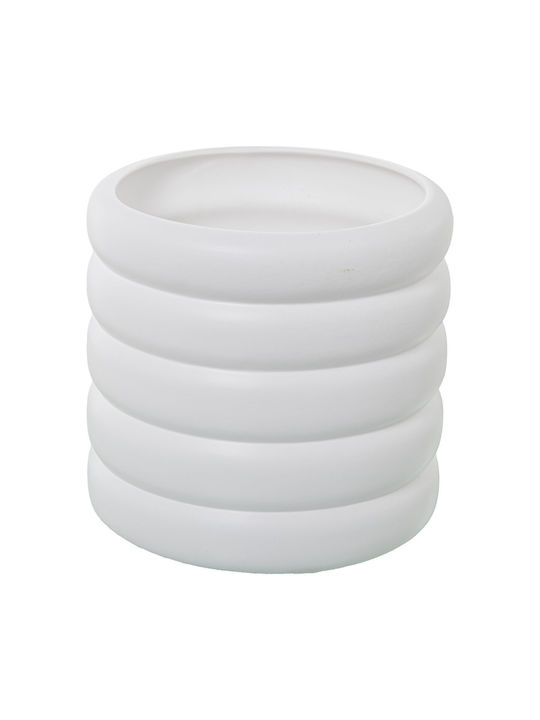 Alexandra House Living Flower Pot 24x25cm White