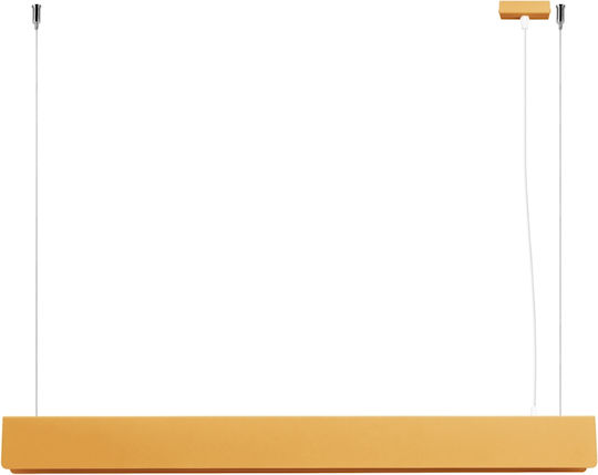 Sollux Hanglamp LED Κρεμαστό Φωτιστικό Χρυσό 120x8εκ.
