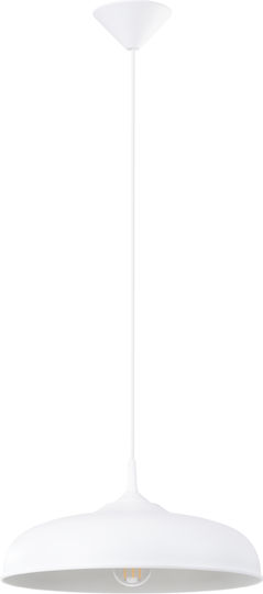 Sollux Gina Pendant Light White with Socket E27 38cm