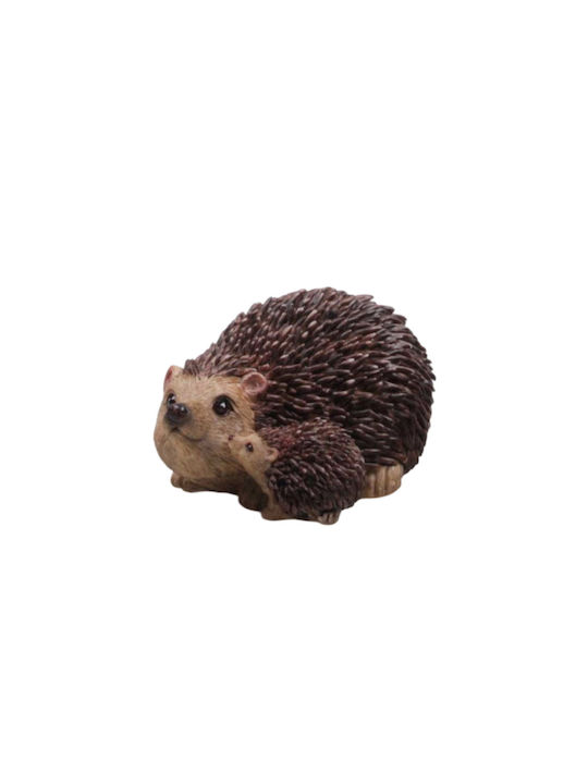 Decorative Hedgehog Polyresin in with baby 10x7x8cm 1pcs