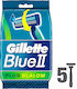 Gillette Blue II Slalom Plus mit & Gleitstreife...