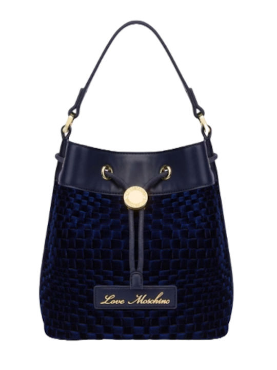 Moschino Damen Tasche Schulter Blau