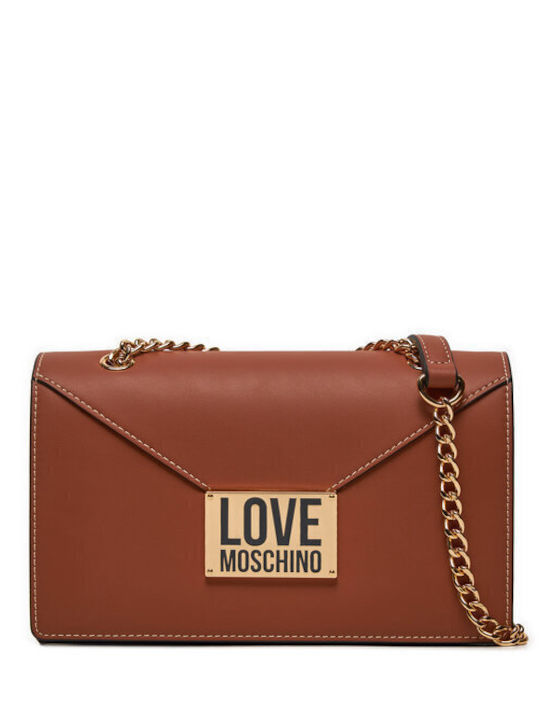 Moschino Damen Tasche Schulter Braun