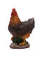 Decorative Chicken Polyresin in Coffee 14x8x17cm 1pcs