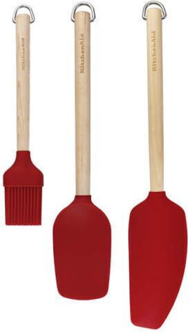 Kitchenaid Σετ Εργαλείων Μαγειρικής από Σιλικόνη Κόκκινο