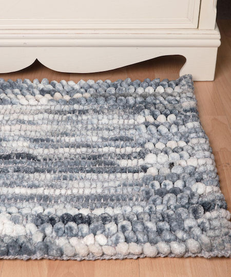 Silk Fashion Bath Mat Light Grey 55x90cm