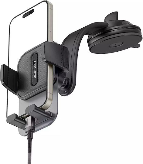 Acefast Car Mobile Mount with Adjustable Hooks Black