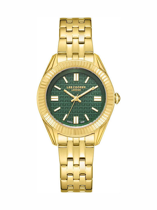 Lee Cooper Women's Watch with Gold Metal Bracelet