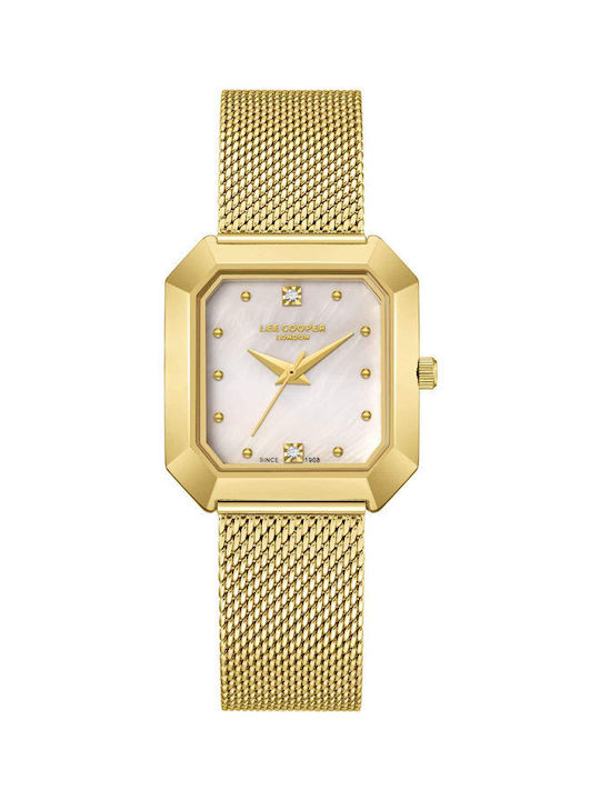 Lee Cooper Uhr mit Gold Metallarmband