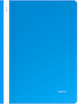 Metron Clipboard with Spring for Paper A4 Light Blue 1pcs