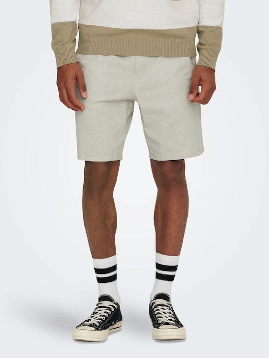 Only & Sons Bermudă de Bărbați Chino Silver Lining
