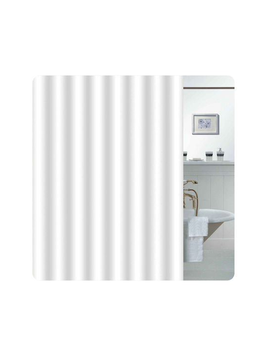 Sidirela Pacific Shower Curtain Fabric 240x180cm White