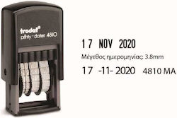 Trodat Self-Inking Date Stamp in Greek Language