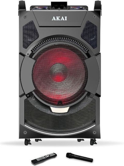Akai Proffesional Караоке Система с Безжичен Микрофон и Светлинни Ефекти DJ-S3HB 110582-0133 Сив