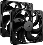 Corsair RS140 Case Fan με Σύνδεση 4-Pin PWM 2τμχ