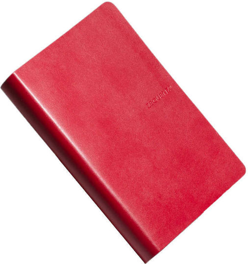 Zequenz Notebook 200 Sheets B6 Ruled Red