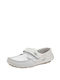 Scarpy Boys Leather Moccasins White