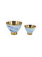 Artekko Ultra Bol Decorativ Metalic Albastru 21x21x15.5cm 1buc