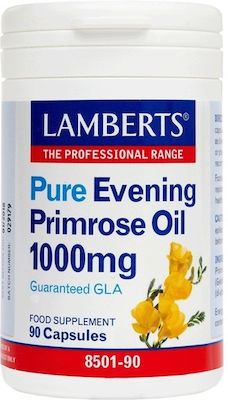 Lamberts Pure Evening Primrose Oil 1000mg Ergänzungsmittel für die Menopause 90 Mützen