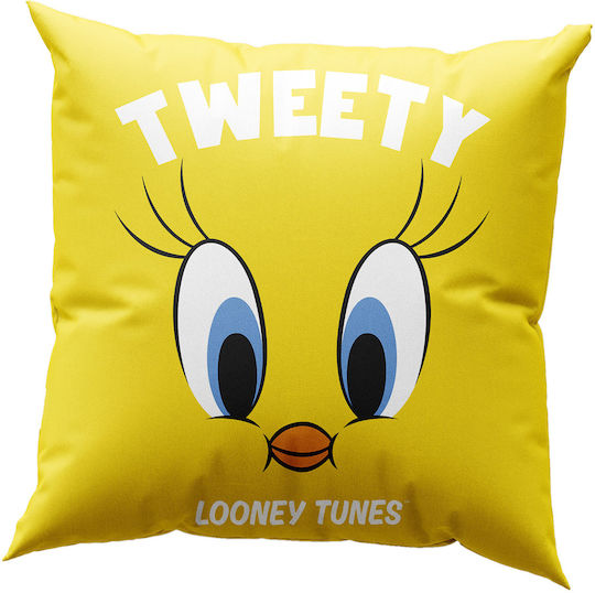 Beauty Home Детска Декоративна Възглавница Tweety Жълта 6191МΞ 40x40см