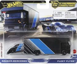 Hot Wheels Premium Truck Toy Car Sauber Mercedes C9 & Fleet Flyer #67