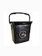 TnS Plastic Storage Box with Lid Black 6lt 1pcs