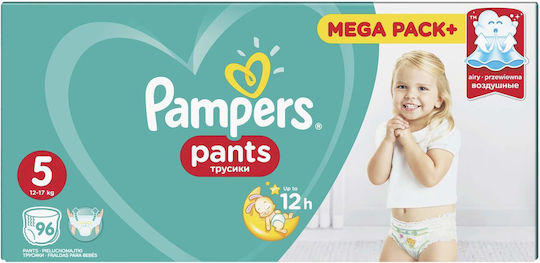 Pampers Πάνες Βρακάκι Mega Pack No. 5 για 12-17kg 96τμχ