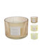 Scented Candle Mellow Jar with Scent Orange Yellow 1pcs (Various Designs)