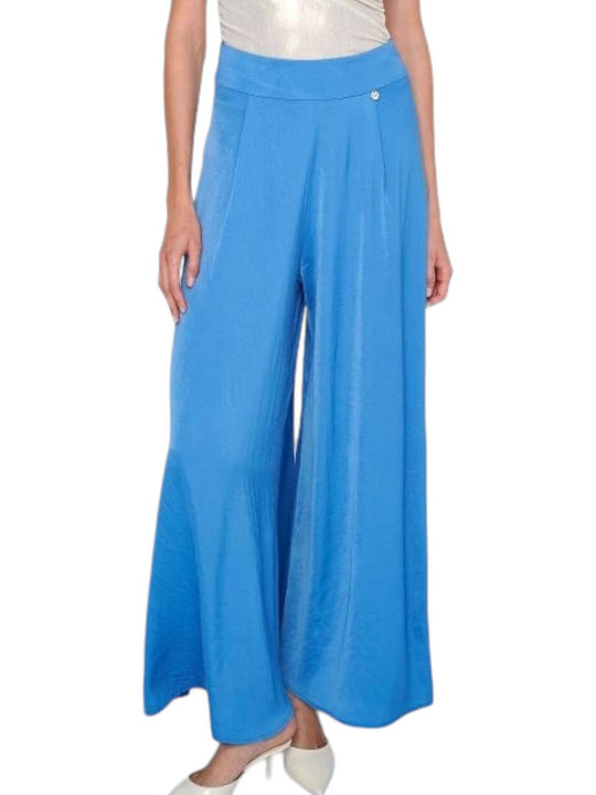 Ale - The Non Usual Casual Women's Fabric Trousers Royal Blue