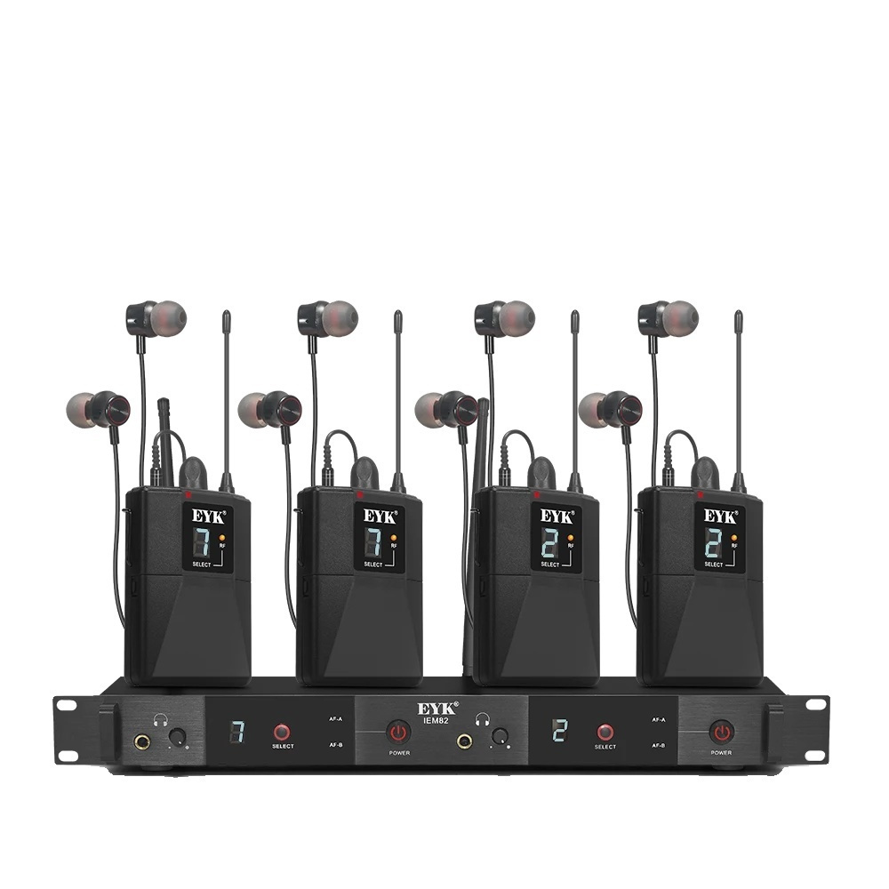 In Ear Monitor Wireless System Dual Channels 16 Frequencies Selectable Skroutz.gr