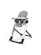 Peg Perego Siesta Foldable Baby Highchair with Adjustable Height Orange