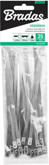 Bradas Ts1446200 Cable Ties Plastic 200mmx4.6mm In Gray Colour 25 Pieces 4707998250026