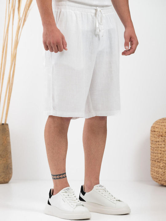 Vittorio Artist Ανδρική Βερμούδα White