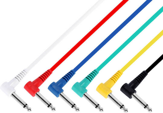 Adam Hall K3irr0060set Cable 6.3mm male - 6.3mm male 0.6m 6τμχ (P69AH115)