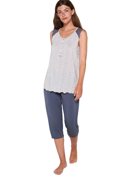 Vamp Sommer Damen Pyjama-Set Rua