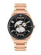 Police Kaizuka Men's Watch 45mm Battery with Pink Metal Bracelet