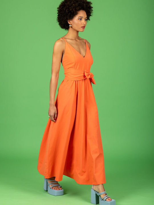 Chaton Maxi Dress Peach