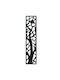 Marhome Decorative Black Metallic Silhouette 180x1.3x40cm