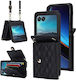 Puff Rhombus Wallet Πλαστικό Μαύρο (Razr 40 Ultra)