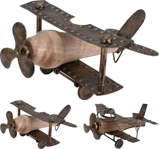 Avion Decorativ Lemn 27x23x13cm 1buc