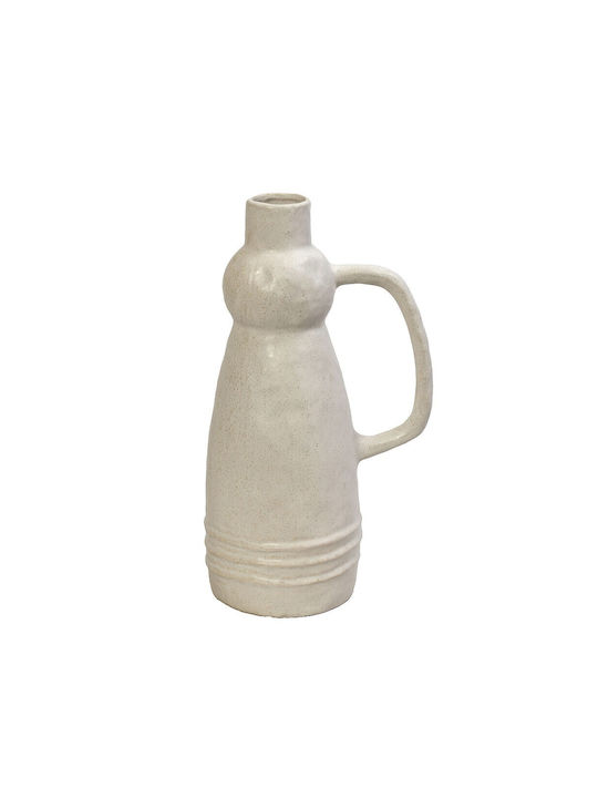 Espiel Decorative Vase White 16.5x11.5x29cm