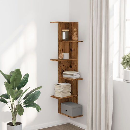 Eckiges Wandregal Braune 50x50x179cm