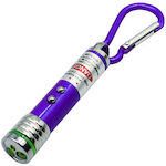 Keychain Flashlight LED Light 3 Purple