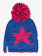Comix Pom Pom Beanie Unisex Beanie Knitted in Navy Blue color